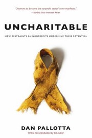 Cover of: Uncharitable by Dan Pallotta