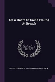 Cover of: On a Hoard of Coins Fround at Broach