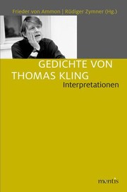 Cover of: Gedichte von Thomas Kling: Interpretationen