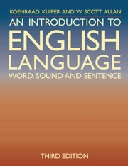 Cover of: Introduction to English Language: Word, Sound and Sentence