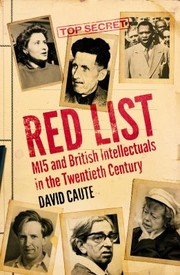 Cover of: Red List: MI5 and British Intellectuals in the Twentieth Century