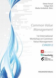 Cover of: Common Value Management: 1st International Workshop Common Value Management CVM 2012