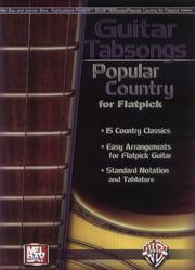 Cover of: Guitar Tabsongs: Popular Country for Flatpick (Guitar Tabsongs)