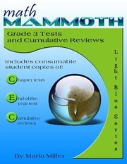 Cover of Math Mammoth Grade 3 Tests and Cumulative Reviews by Maria Miller