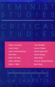 Cover of: Feminist Studies/Critical Studies (Theories in Contemporary Culture, Vol 8) by Teresa De Lauretis