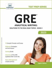 Cover of: GRE Analytical Writing: Solutions to the Real Essay Topics - Book 2