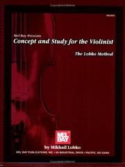 Cover of: Mel Bay Concept and Study for the Violinist The Lobko Method