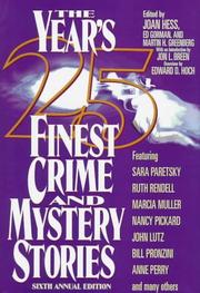 Cover of: The Year's 25 Finest Crime & Mystery Stories (6th ed)