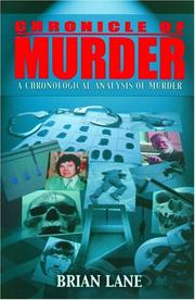Cover of: Chronicle of Murder by Brian Lane