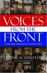 Cover of: Voices from the front by letters collected, edited, and with a foreword by Frank Schaeffer.