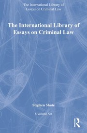 Cover of: International Library of Essays on Criminal Law: 6-Volume Set