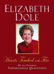 Cover of: Hearts Touched with Fire: My 500 Favorite Inspirational Quotations