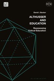 Cover of: Althusser and Education by David I. Backer, Derek R. Ford, Tyson E. Lewis