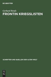 Cover of: Frontin Kriegslisten: Lateinisch und Deutsch