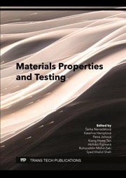 Cover of: Materials Properties and Testing by Sárka Nenadálová, Kate&#345;ina Hamplová, Petra Johová, Kiang Hwee Tan, Akihiko Fujiwara