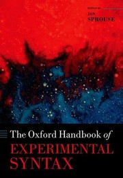 Cover of: Oxford Handbook of Experimental Syntax