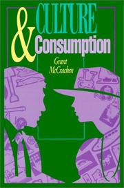 Cover of: Culture and Consumption by Grant McCracken