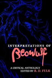 Interpretations of Beowulf by R. D. Fulk