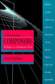 Cover of: American composers: dialogues on contemporary music