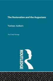 Cover of: Restoration and the Augustans: Critical Heritage Set