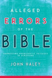 Cover of: Alleged Errors of the Bible: Addressing Problematic Passages in Scripture