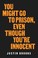 Cover of: You Might Go to Prison, Even Though You're Innocent