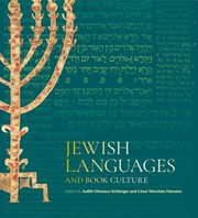 Cover of: Jewish Languages and Book Culture