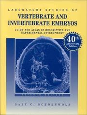 Cover of: Laboratory Studies of Vertebrate and Invertebrate Embryos by Gary C. Schoenwolf