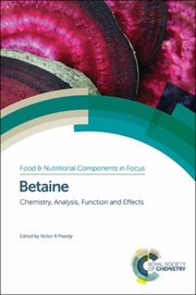 Cover of: Betaine: Chemistry, Analysis, Function and Effects