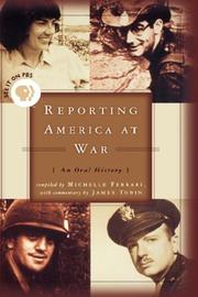 Cover of: REPORTING AMERICA AT WAR by Michelle Ferrari, James Tobin