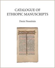 Cover of: Catalogue of Ethiopic Manuscripts