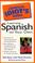 Cover of: The Complete Idiot's Guide to Learning Spanish on Your Own