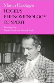 Cover of: Hegel's Phenomenology of Spirit (Studies in Phenomenology and Existential Philosophy)
