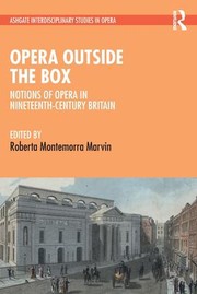 Cover of: Opera Outside the Box: Notions of Opera in Nineteenth-Century Britain