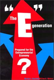 Cover of: The e generation by Marilyn L. Kourilsky