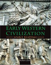 Cover of: Early Western Civilization: Source Readings