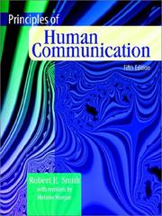 Cover of: Principles of Human Communication by Robert E. Smith, Melanie Morgan