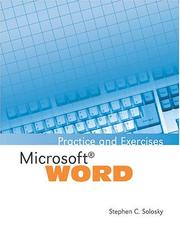Cover of: Microsoft Word: practice and exercises