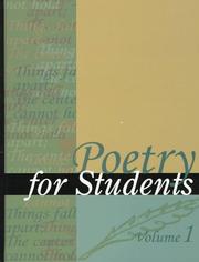 Cover of: Poetry for Students: Presenting Analysis, Context and Criticism on Commonly Studied Poetry (Poetry for Students)