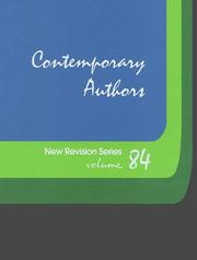 Cover of: Contemporary Authors New Revision, Vol. 84 by 