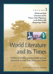 Cover of: British and Irish literature and its times by Joyce Moss, Joyce Moss