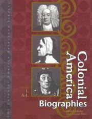 Cover of: Colonial America: Biographies Edition 1. (Colonial America Reference Library)