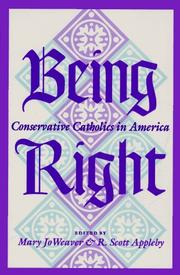 Front cover of Being Right by Unknown