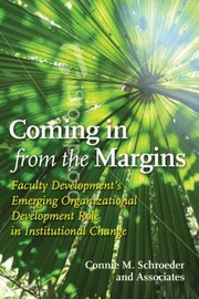 Cover of: Coming in from the Margins by Connie Schroeder, Phyllis Blumberg, Nancy Van Note Chism, Catherine E. Frerichs, Susan Gano-Phillips