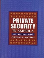 Cover of: Private security in America: an introduction