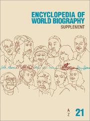 Cover of: Encyclopedia of World Biography (Encyclopedia of World Biography Supplement)