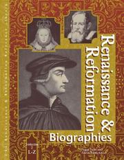 Cover of: Renaissance and Reformation: Biographies Edition 1.