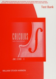 Cover of: Test Bank for Stewart's calculus by William Steven Harmon