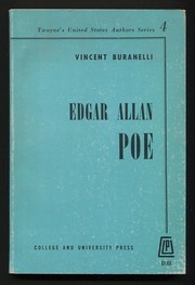 Cover of: Edgar Allan Poe by Vincent Buranelli, Vincent Buranelli