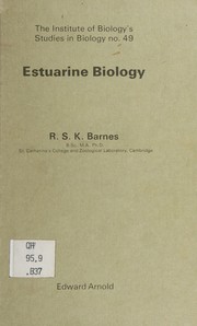 Cover of: Estuarine biology